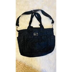 Marc Jacobs Quilted Black Diaper Bag Tote with Shoulder Strap